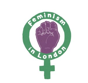 Feminism in London honours the suffragettes with the colours white, purple and green